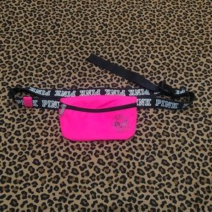 Victoria's Secret PINK Neon Pink Fanny Pack / Cross Body